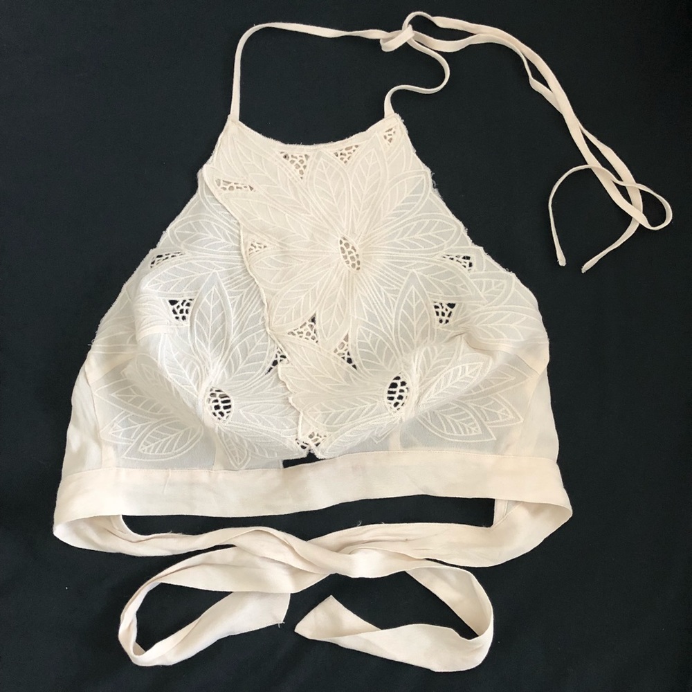 Open back crop top